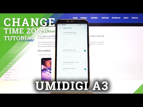 How to Set Up Time Zone in UMIDIGI A3 - Change Date