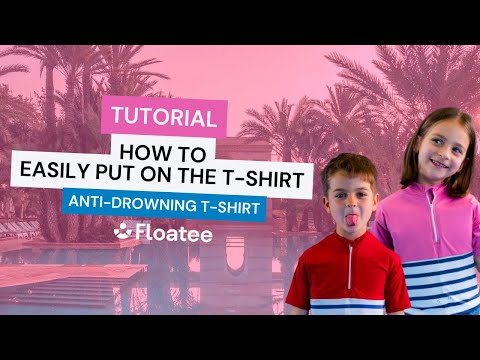 How to easily put on the anti-drowning T-shirt