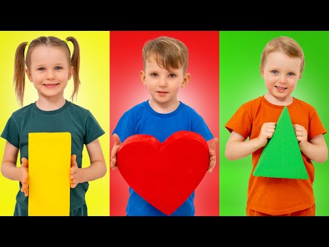 Vania Mania Kids are learning different shapes