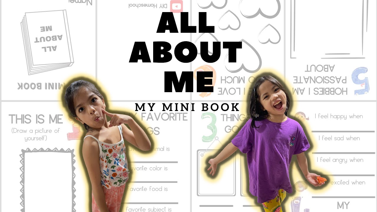 All About Me My Mini book | How to Make a Mini book for Kids | Free activity for kids