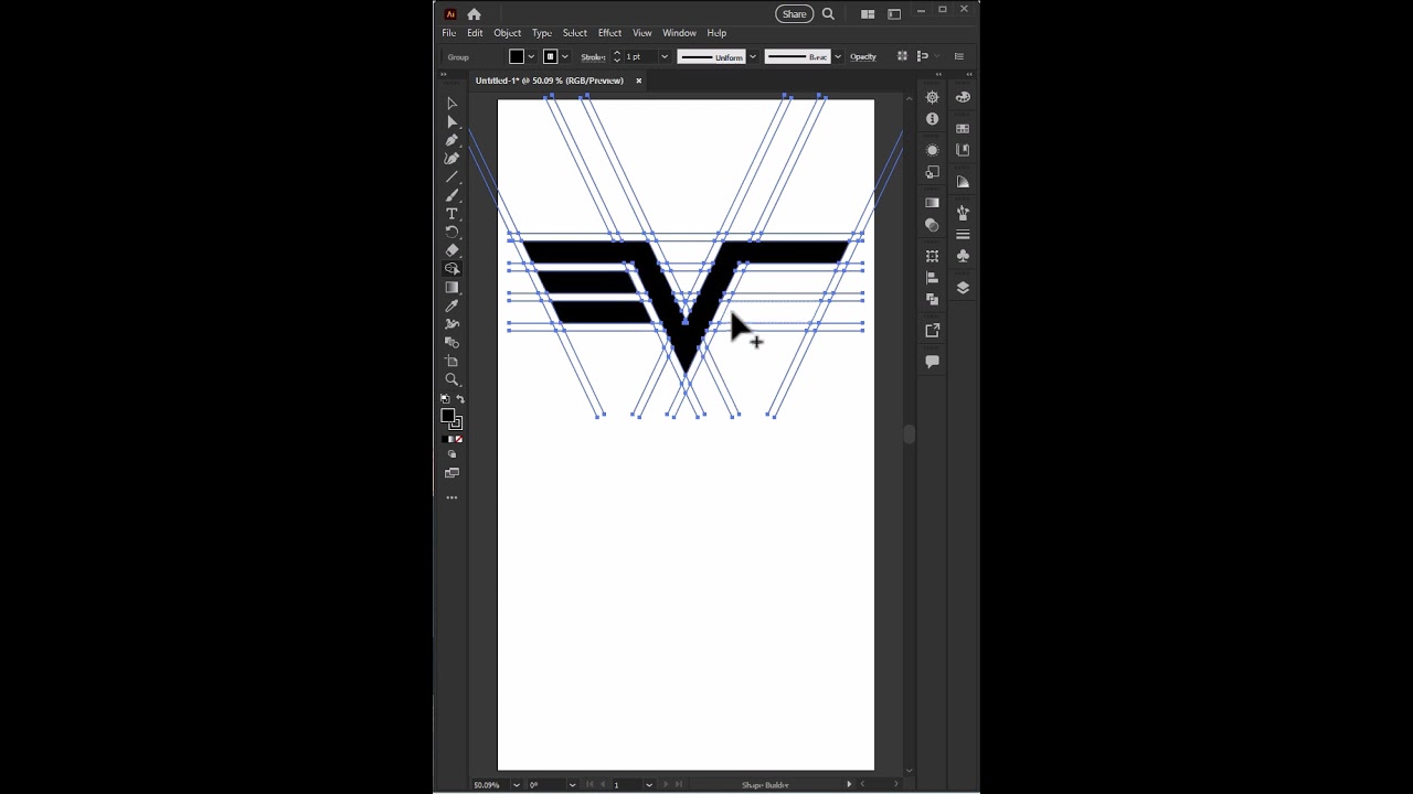 how to design Eagle Logo  with Grid Method