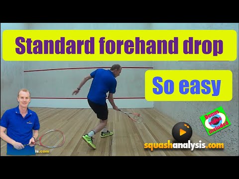 Squash analysis - Standard forehand drop