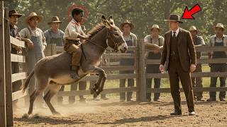 Ele apostou R$1 milhão que ninguém doma seu jumento… até um menino negro deixá-lo sem reação