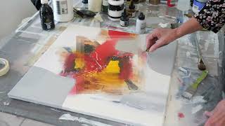 Abstrakte malerei/ How to paint/Demo Peinture abstraite/Abstract Art /Pintura abstracta