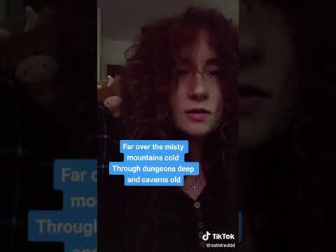 The misty mountains. Sung by Natidreddd from tiktok