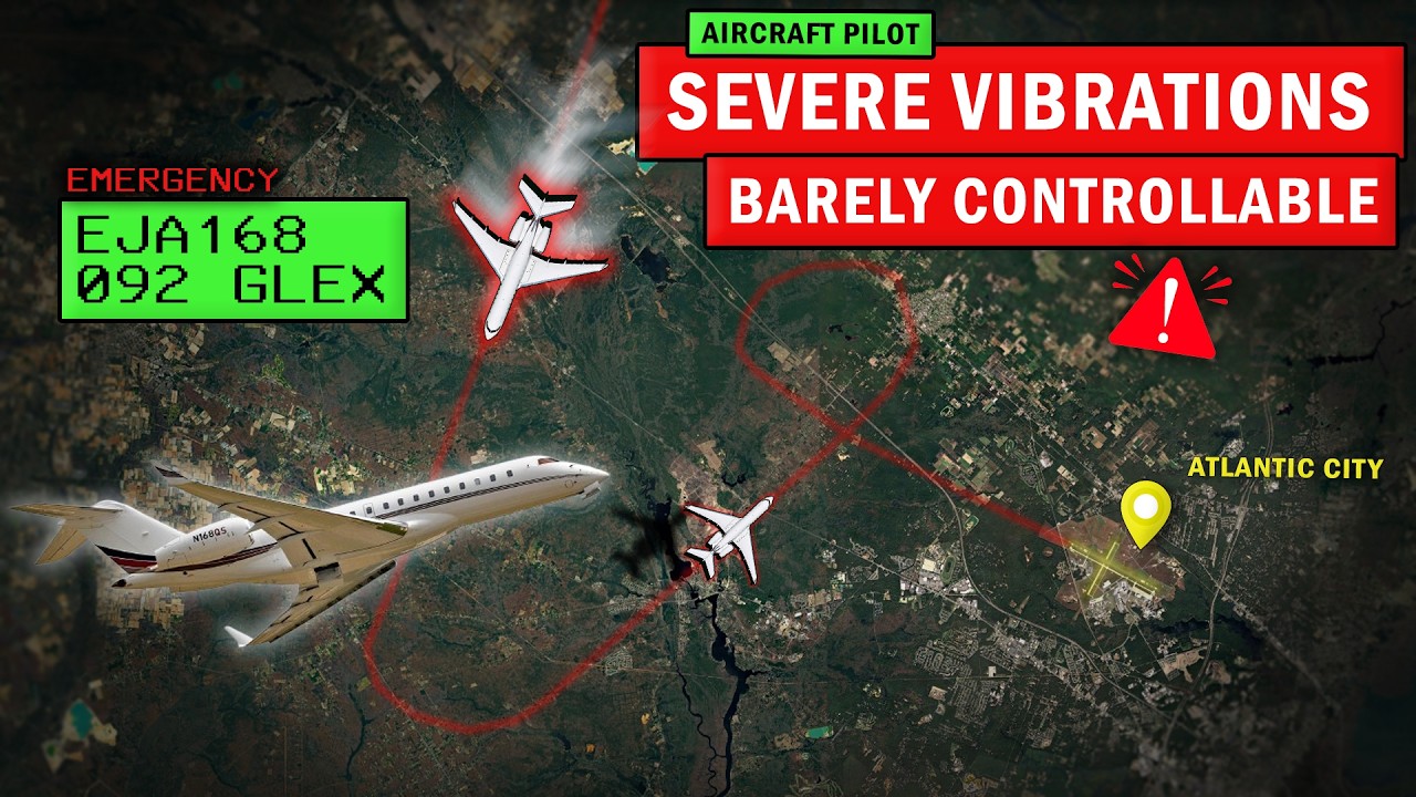 Plane Barely Controllable after Massive Engine Failure + Fire on Board