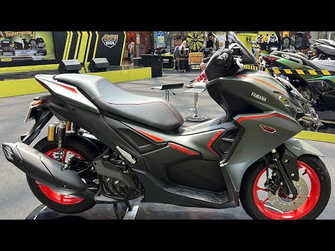 New 2026 Yamaha AEROX Alpha "Turbo" (Matte Dark Grey) - The Ultimate MAXi Scooter for Beginners!