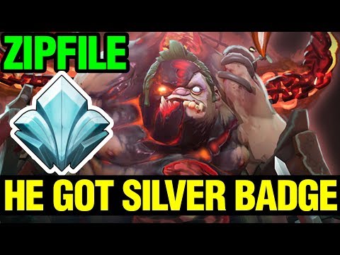 Zipfile Got The Silver Badge With Pudge Arcana - 7.12 - Dota 2