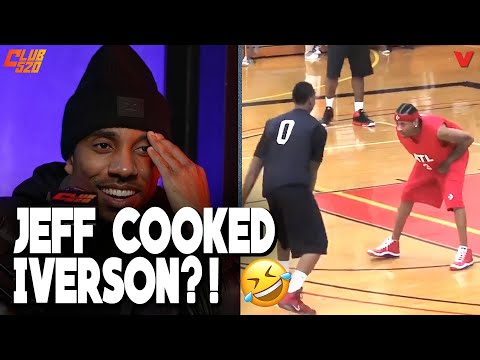 Jeff Teague HILARIOUS REACTION to getting CROSSED UP by Allen Iverson at Lou Will Charity Game