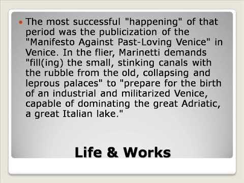 Filippo Tommaso Emilio Marinetti Life & Works