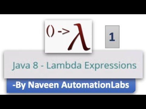 Java 8 - Introduction To Lambda - Part 1