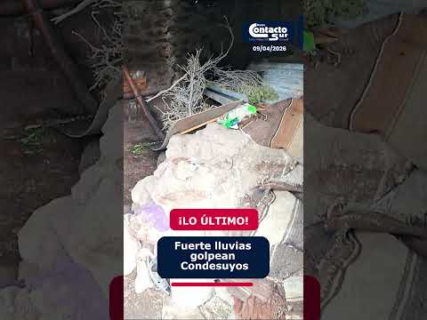 #arequipa 🔴 FUERTES LLUVIAS GOLPEAN CONDESUYOS. #radiocontactosur  #radiocontactosurnoticias