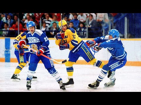20.02.1988. Олимпиада. Финляндия - Швеция | OG1988. Finland – Sweden. 02/20/1988