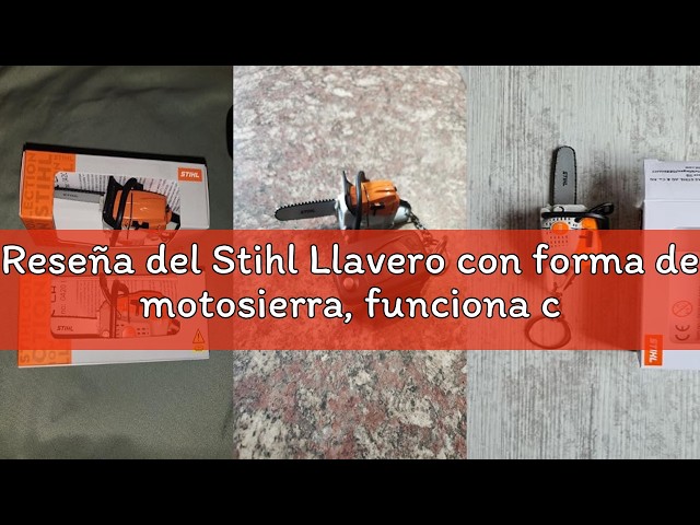 Vídeo relacionado con Stihl Llavero con forma de motosierra, funciona con pilas