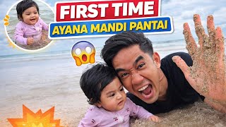 Download lagu FIRST TIME AYANA MANDI PANTAI 🤣  mp3