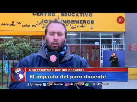 Baja adhesión al paro docente