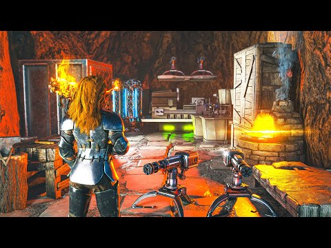 I Built in a DESERT CRACK Solo on ARK!