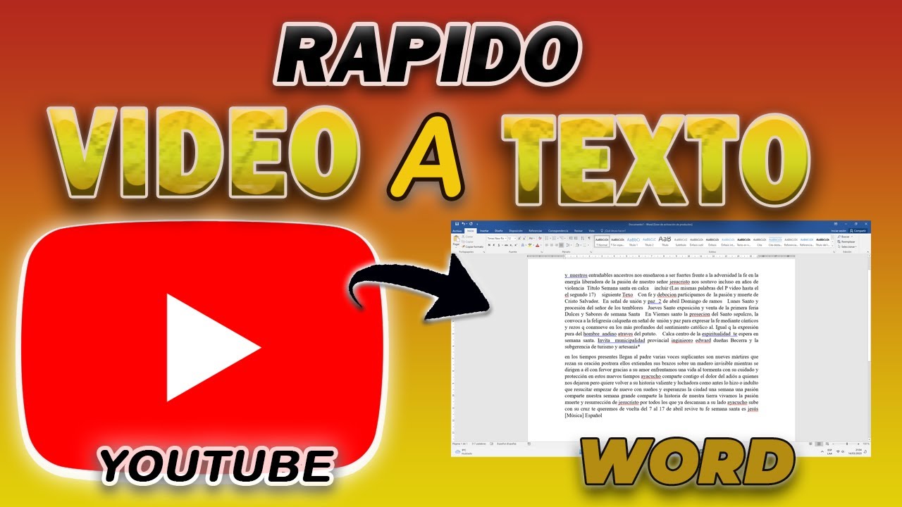 Como Transcribir Un Video De Youtube A Texto (2023) // Youtube a Word // Pasar un Video a Texto.