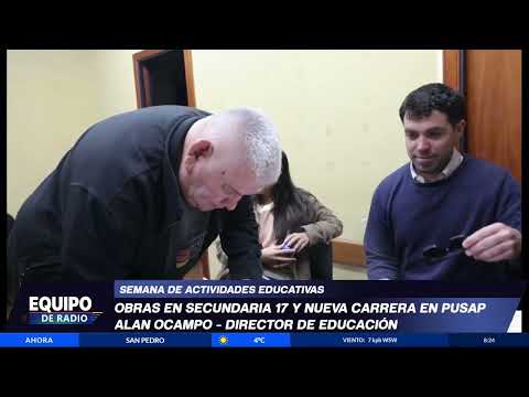 Obras en secundaria 17 y nuevas carrera en PUSAP