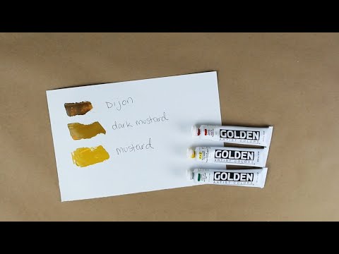 Making Your Own Color - Mustard Brown - Yellow + Brown = Dijon Colour