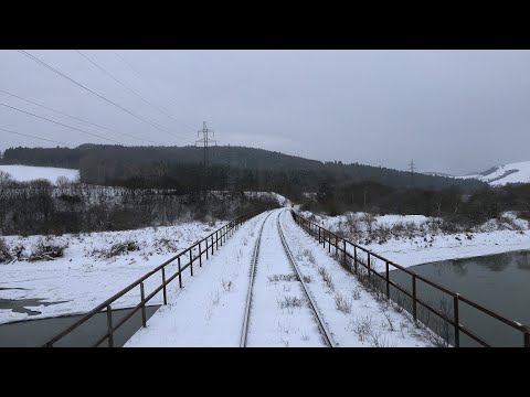 Cabview 4K 813 115-7 REX 8361 "Beliansky Express" Plaveč - Poprad-Tatry + sound - 14.01.2024