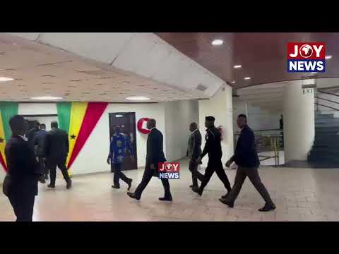 Alban Bagbin, Finance Minister, enters chamber ahead of 2026 mid-year budget review