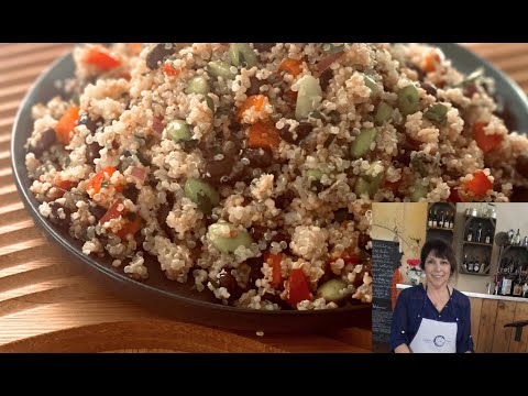 The Ultimate Multigrain, Edamame & Bean Salad....loaded with protein!