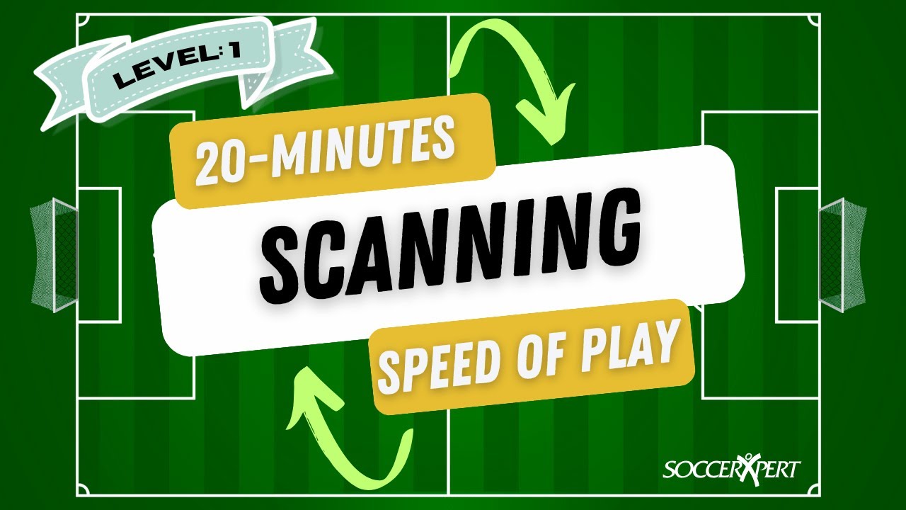 Soccer Scanning and Awareness Training Tool - 20 Min Color Change and Audio Cues