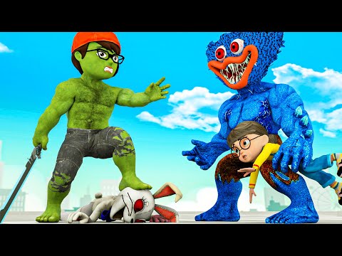 Huggy Wuggy & Vanny Kidnapped Tani~! Nick Hulk is here - Scary Teacher 3D Nick & Tani Cartoon Ep.25