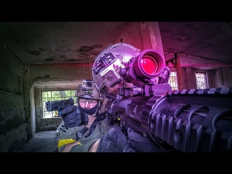 AIRSOFT: Gameplay Deutsch CQB - Scope Cam - Urban Area Asgard Polen 2