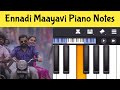 Ennadi Maayavi Piano Notes | Tamil Songs Piano Notes
