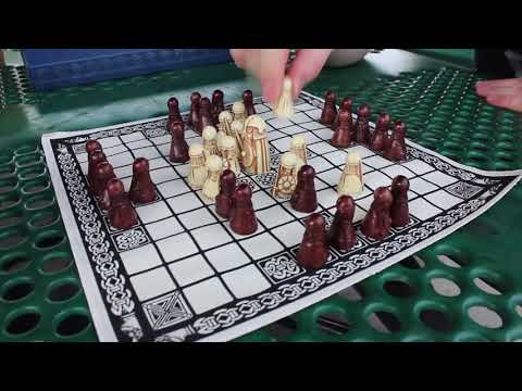 Playing Hnefatafl with Dog and Thimble