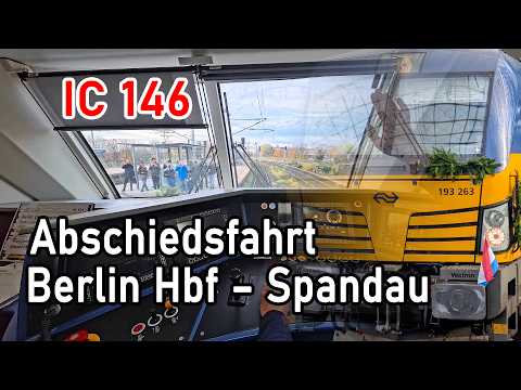 Moje poslední jízda! | Rozloučení s IC 146 Berlín Hbf – Berlín-Spandau | Jízda vlakem Vectron