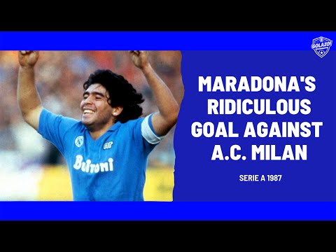 AC Milan vs Napoli: Maradona's Stunning 1987 Goal Against The Rossoneri | All Angles
