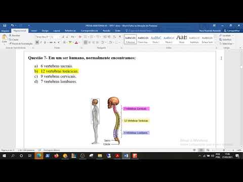 CORREÇÃO  COMENTADA DAS QUESTÕES DA PROVA DE ANATOMIA - ENF. UNIRG . N1.
