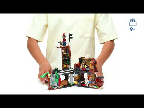 Gambar LEGO Creator 3 in 1 Iconic Pirate Ship Set 1074 pcs 31387 - Cokelat/Putih