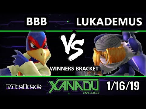 S@X 285 SSBM - BBB (Falco) Vs. Lukademus (Sheik)  - Smash Melee Winners Round 2