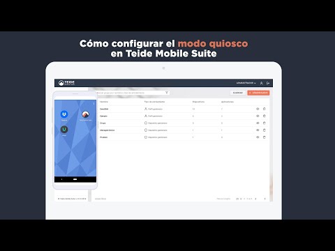 Dispositivo Android en modo quiosco