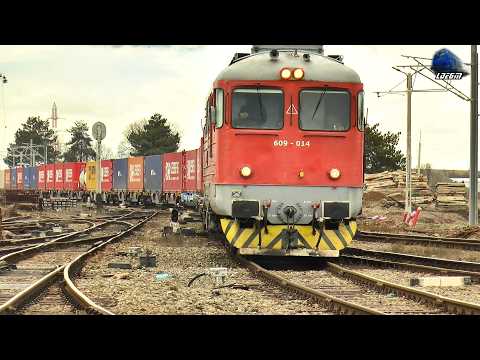 Tren Intermodal FOX Rail Intermodal Train in Gara Episcopia Bihor Railway Station - 24 February 2026