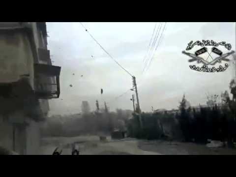 استهداف قوات النظام في القصر البلدي من قبل لواء ذو النورين في محافظة حلب