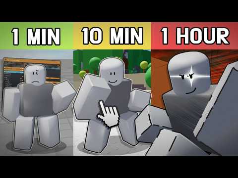 I Animated a Fight Scene in 1 Minute, 10 Minutes, and 1 Hour in ROBLOX!