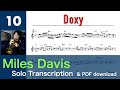 Doxy (Miles Davis) Solo Transcription #10