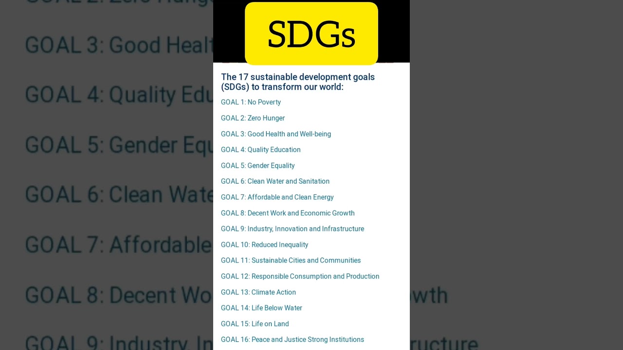 The 17 sustainable development goals (SDGs) to transform our world #sdgs #upsc #ias #ssc