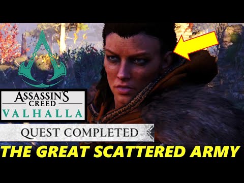 Assassins Creed Valhalla - The Great Scattered Army Quest Walkthrough Find And Reach Soma's Longship