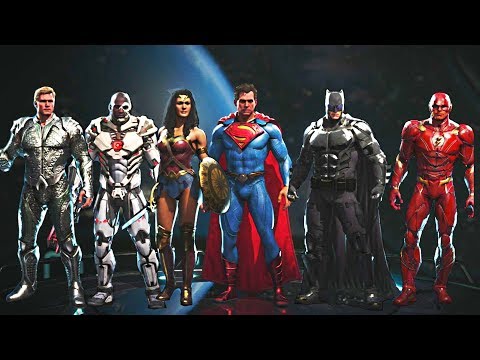 Injustice 2 - All Justice League Movie Gear + Intros, Clash Quotes and Super Moves