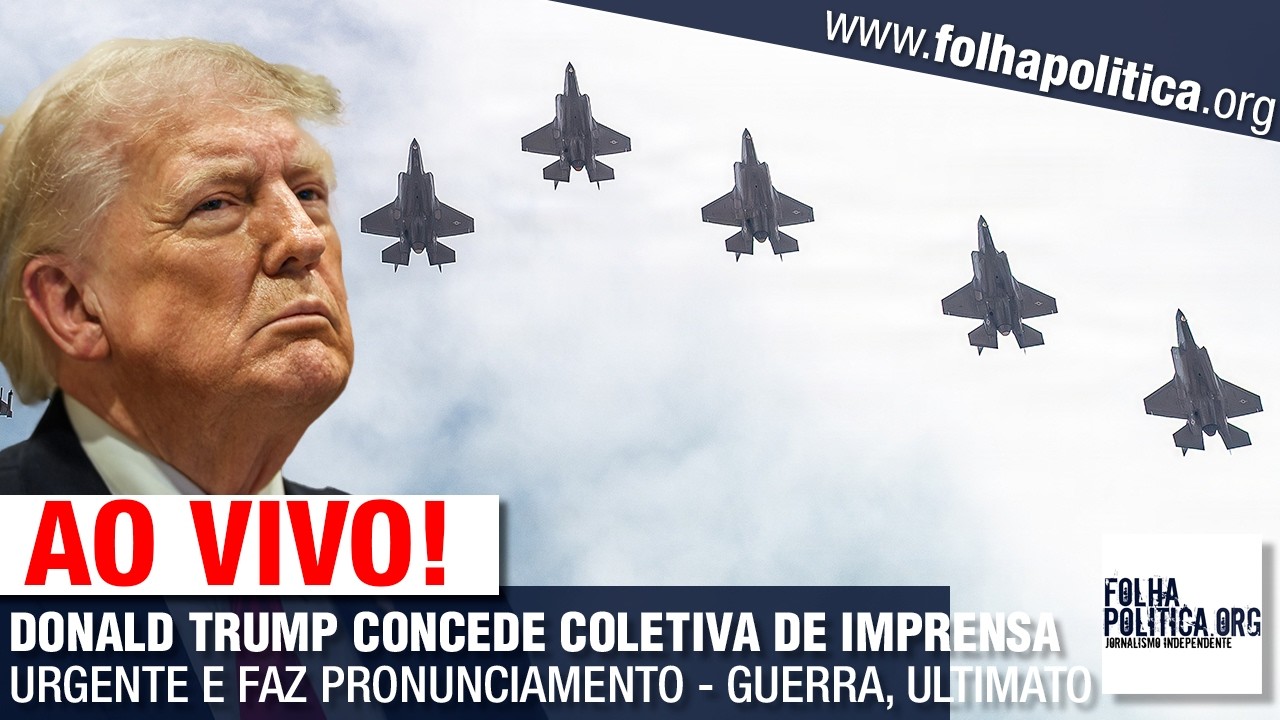 AO VIVO: DONALD TRUMP CONCEDE COLETIVA DE IMPRENSA URGENTE E FAZ PRONUNCIAMENTO - GUERRA, ULTIMATO