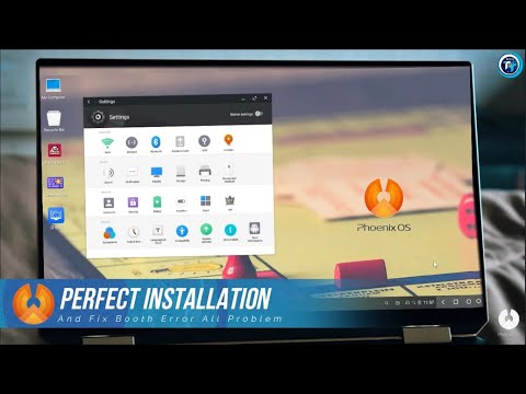 Phoenix OS Perfect Installation And Fix Boot Error, and  All Problem Fixed 2025