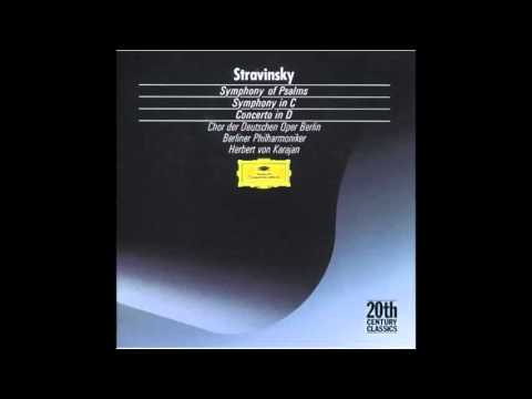 Stravinsky ~ Symphony in C/Symphony of Psalms/Conc in D for String Orch - Herbert von Karajan - 1988