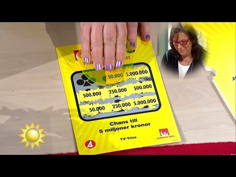 Vet inte vad hon ska göra med Triss-vinsten - Nyhetsmorgon (TV4)