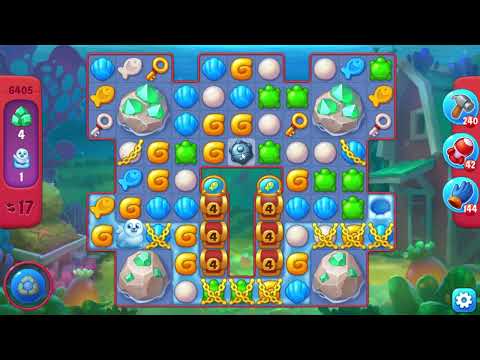 Fishdom 6405 Hard Level - 19 moves - NO BooSTERS